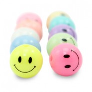 10mm Acryl Perlen Smiley Multicolour